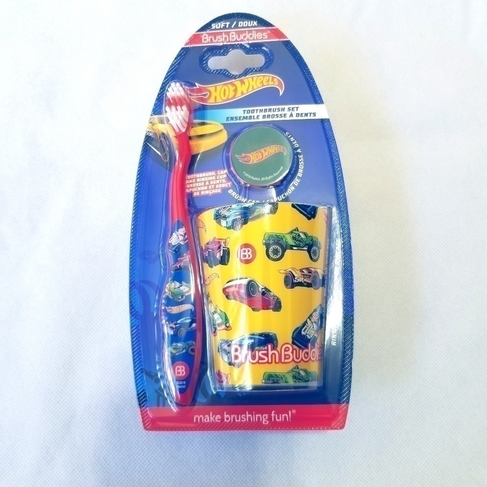Hot Wheels Toothbrush Cap & Rinsing Cup